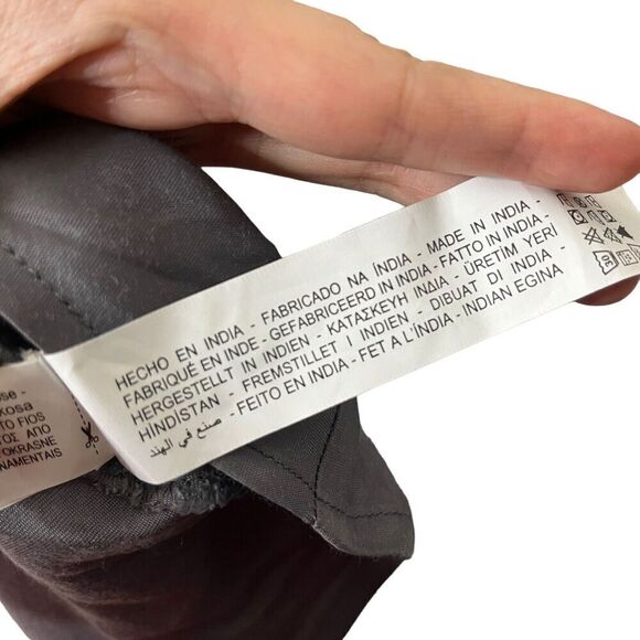 ZARA NWT Midi Camisole Slip Dress Charcoal Grey Women’s Size Small Satin - Picture 10 of 13